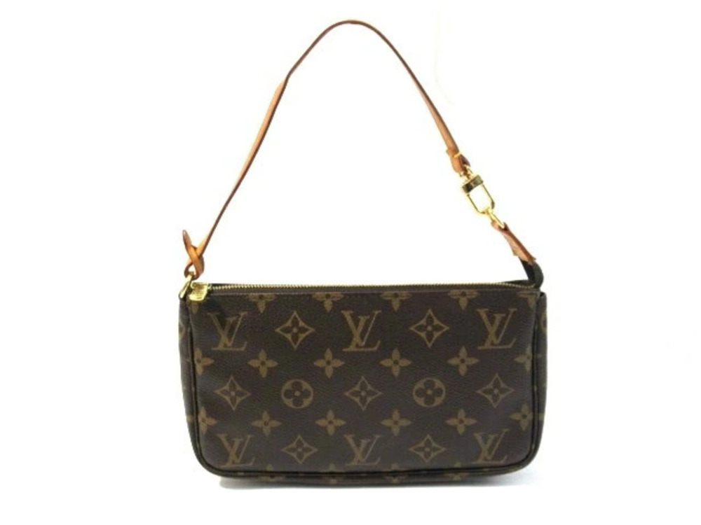 LOUIS VUITTON Bag Accessory Pouch Clutch handle Monogram